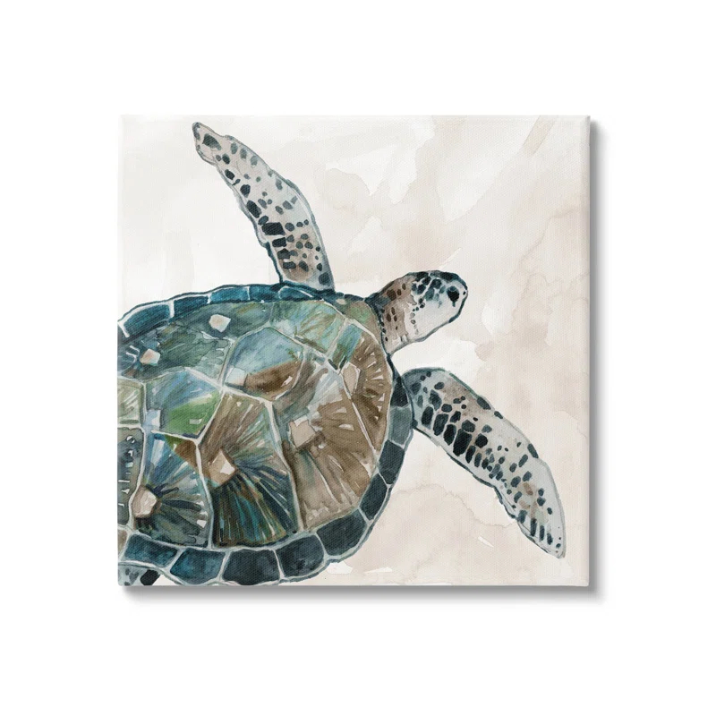 Stupell Industries " Brown Tortoise Sea Life " by Carol Robinson
