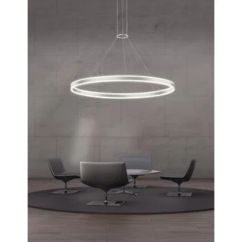 Double Corona 2 - Light Dimmable LED Wagon Wheel Chandelier