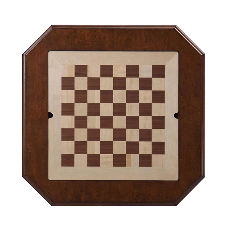 Benzara Benzara 28'' L Solid + Manufactured Wood Checkers Game Set