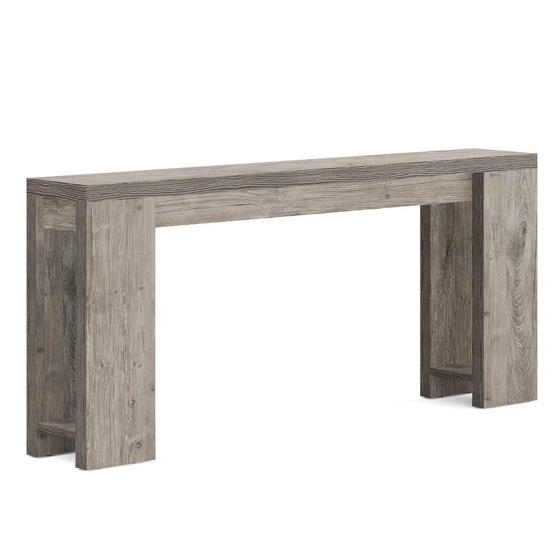 Millwood Pines 70.9" Console Table For Entryway, Farmhouse Wood Sofa Couch Tale