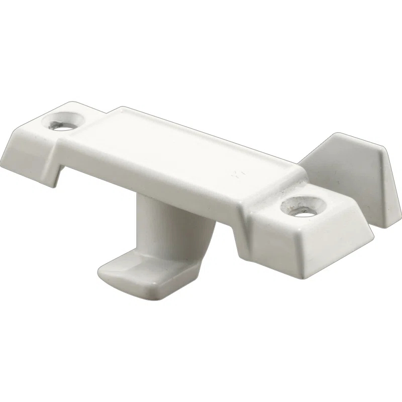 Prime-Line Sash Lock, Deep Offset Latch, 9/32 in. Projection, Fits Single and Double Hung Metal Windows, Diecast, White-Painted (Single Pack)