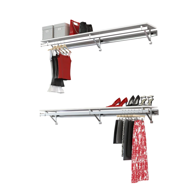 Arrange a Space Double Shelf-Hang Closet System