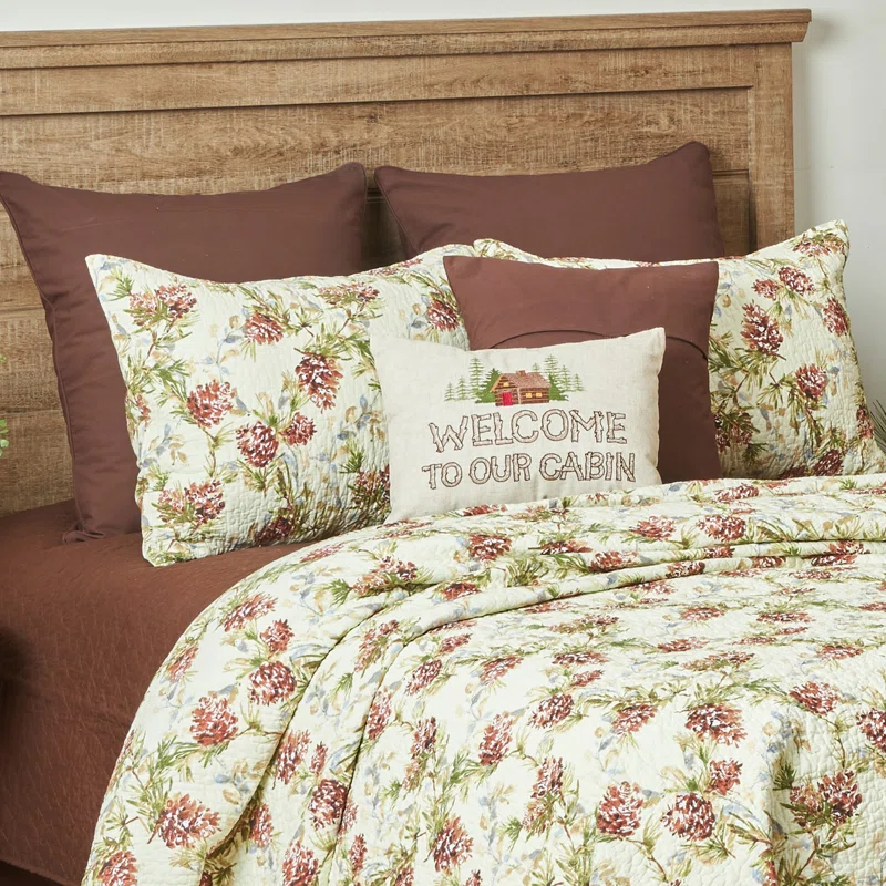 C&F Home Cooper Pines Cotton Reversible Quilt Set