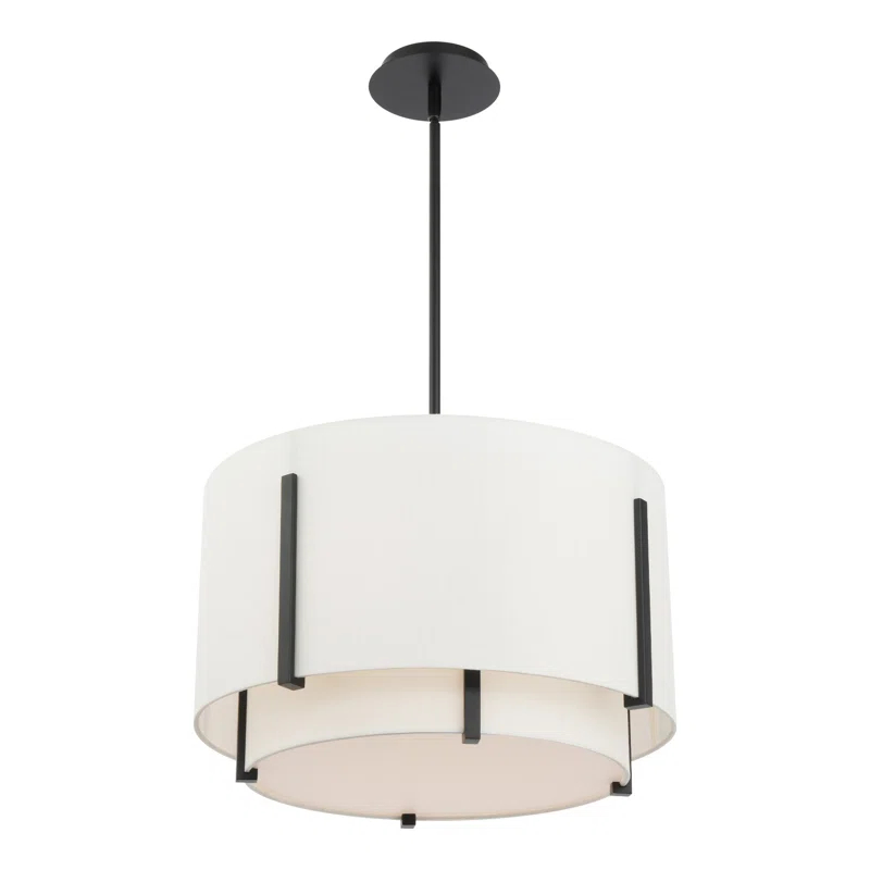 Strum 1 - Light Black LED Drum Pendant