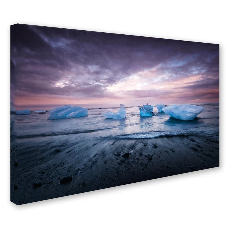 Trademark Fine Art Philippe Sainte-Laudy " Cold Evening In Iceland By Philippe Sainte-Laudy " by Philippe Sainte-Laudy