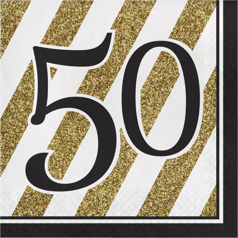 Creative Converting Disposable Birthday Dinner Napkins (Set of 48)