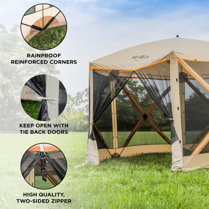 Hike Crew 12 Ft. W x 12 Ft. D Fiberglass Pop-Up