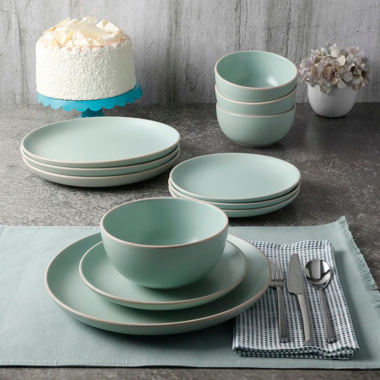 Rockaway 12 Piece Dinnerware Set