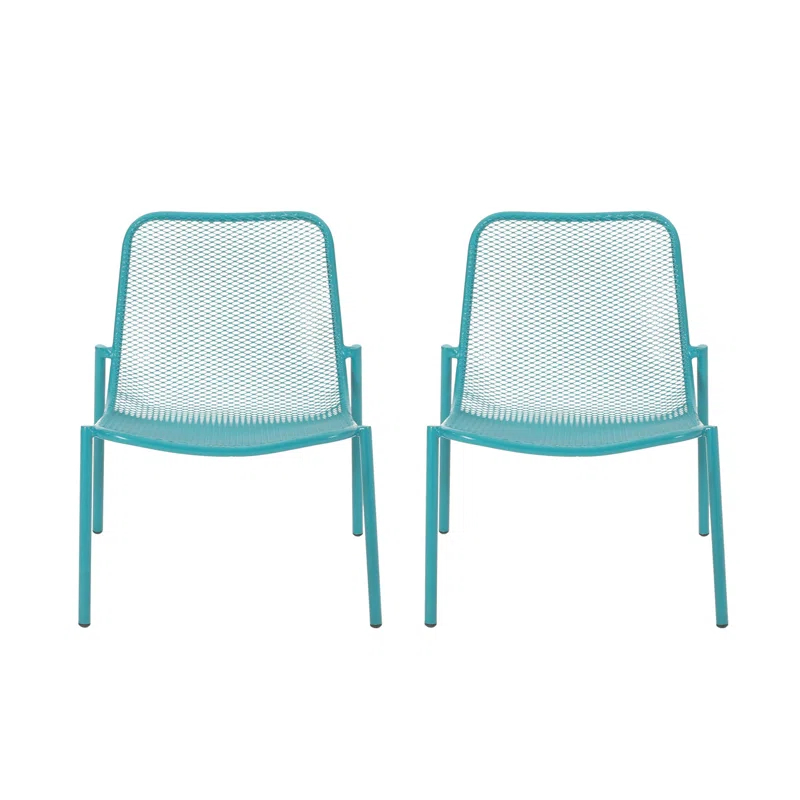 Corrigan Studio® Modern Elegant and Sophisticated Outdoor Dining Chairs (Set of 2)