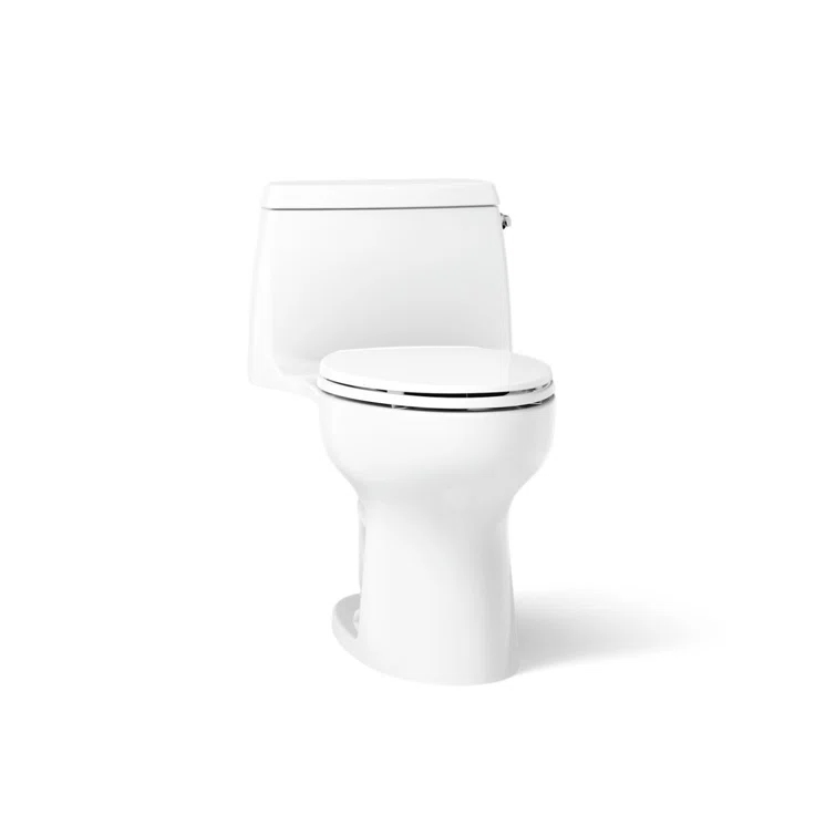 Kohler Santa Rosa Comfort Height One-Piece Compact Elongated 1.28 Gpf Toilet With Revolution 360 Swirl Flushing Technology K-30810-RA-0