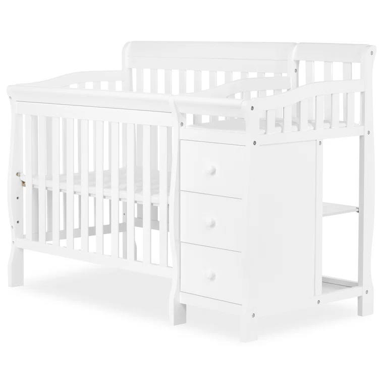 Dream On Me Jayden 4-in-1 Mini Convertible Crib and Changer