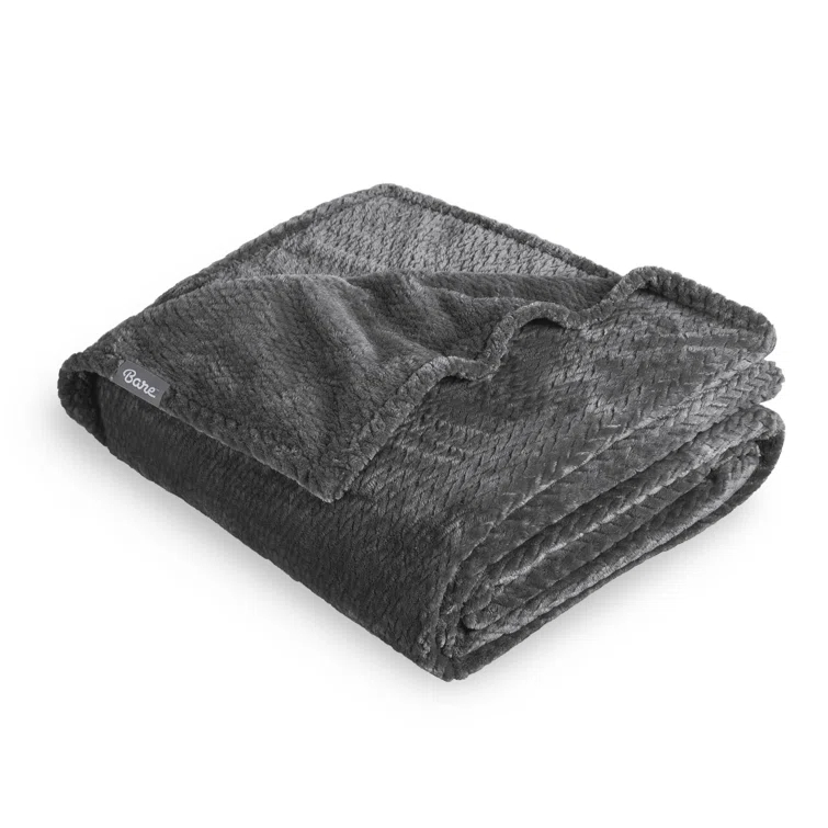 Bare Home Textured Microplush Blanket & Reviews | Wayfair