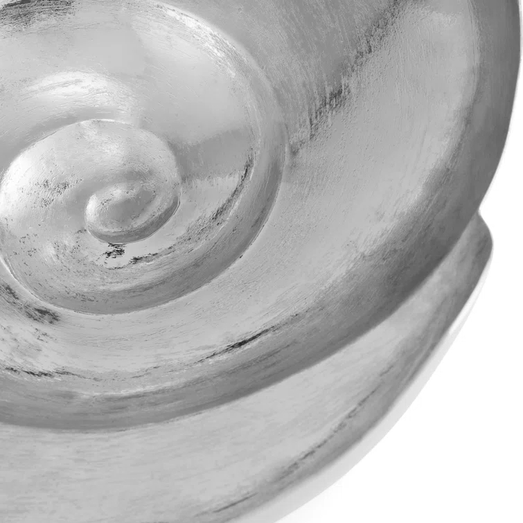 Michael Aram Large Silver Nautilus Shell Decorative Bowl