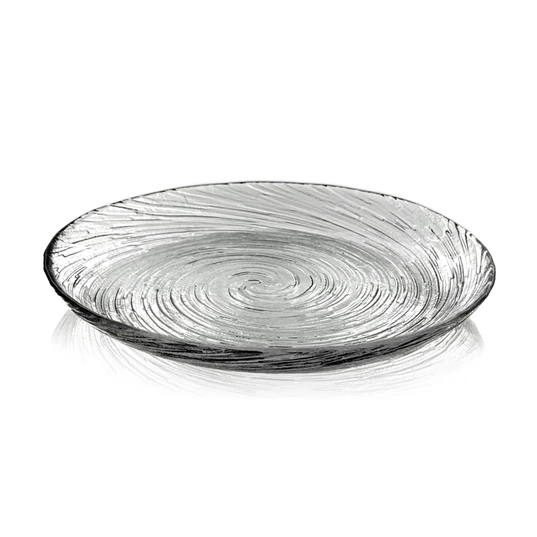 Wrought Studio™ Lyalya Glass Salad Plate Set of 12 (Set of 12)