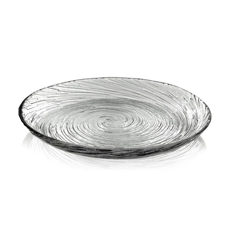 Wrought Studio™ Lyalya Glass Salad Plate Set of 12 (Set of 12)