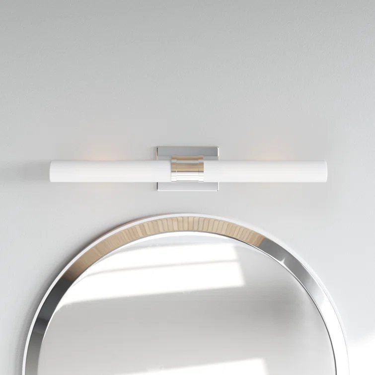 Helden 2 Light Frosted Dimmable Bath Bar