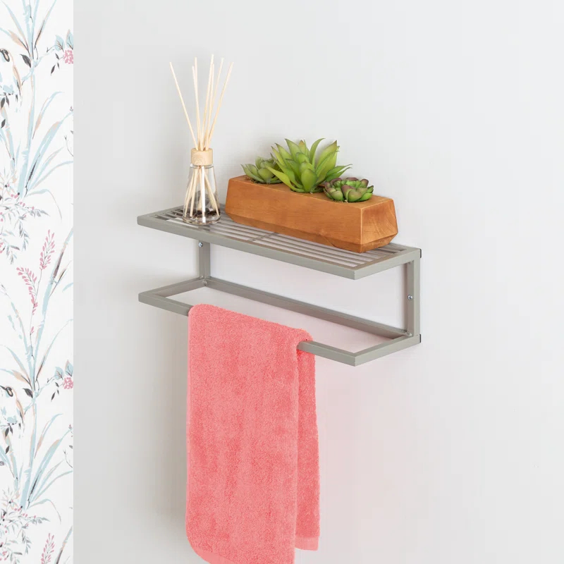 Steel Bathroom Storage Wall Shelf