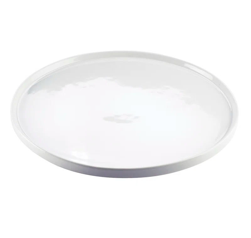 Gourmet Display Round Porcelain Platter - 12 3/4" X 1 1/2"