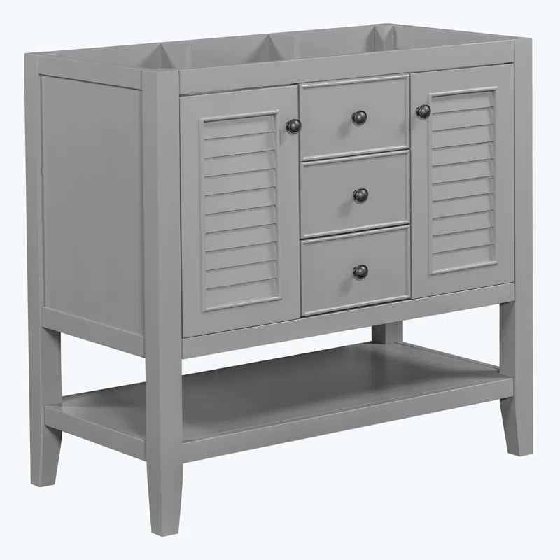 DSUNNER 36" Bathroom Vanity without Sink, Cabinet Base Only