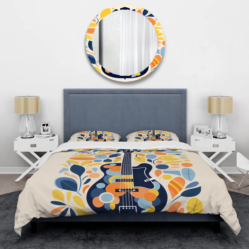 Design Art Bass Guitar Harmony - Fruits Duvet Cover Set