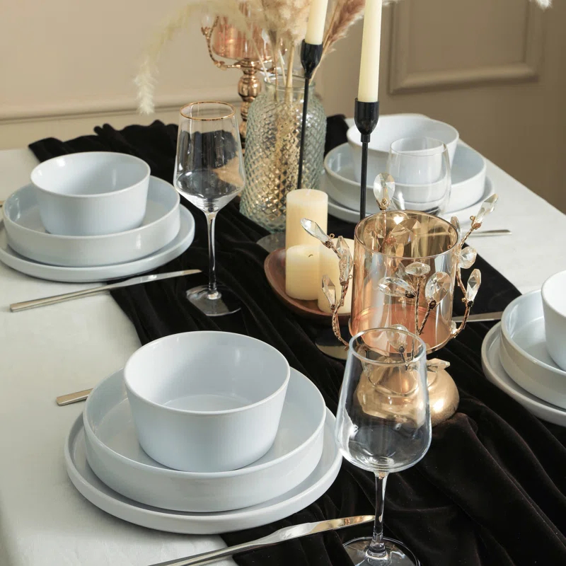 Celina 12-Piece Dinnerware Set Stoneware