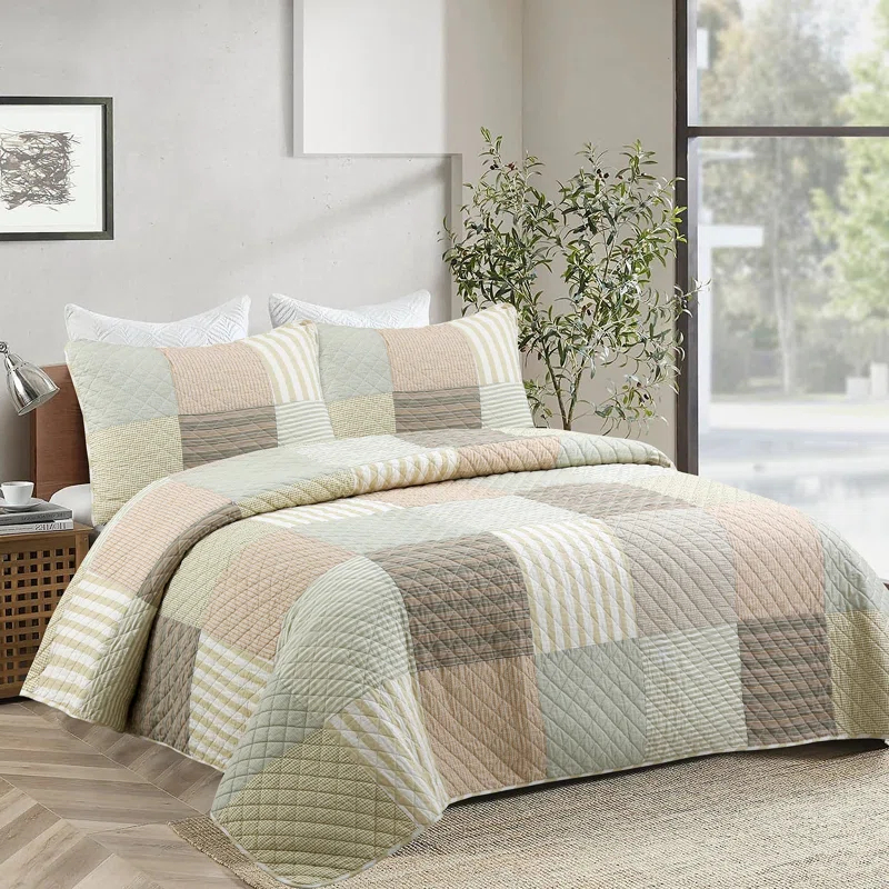 BB2022-078 Cotton Patchwork Quilt Set