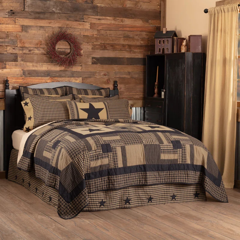 VHC Brands American Traditional Cotton Patchwork Quilt