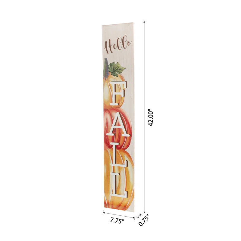 The Holiday Aisle® Fall Wooden Large Wall Décor
