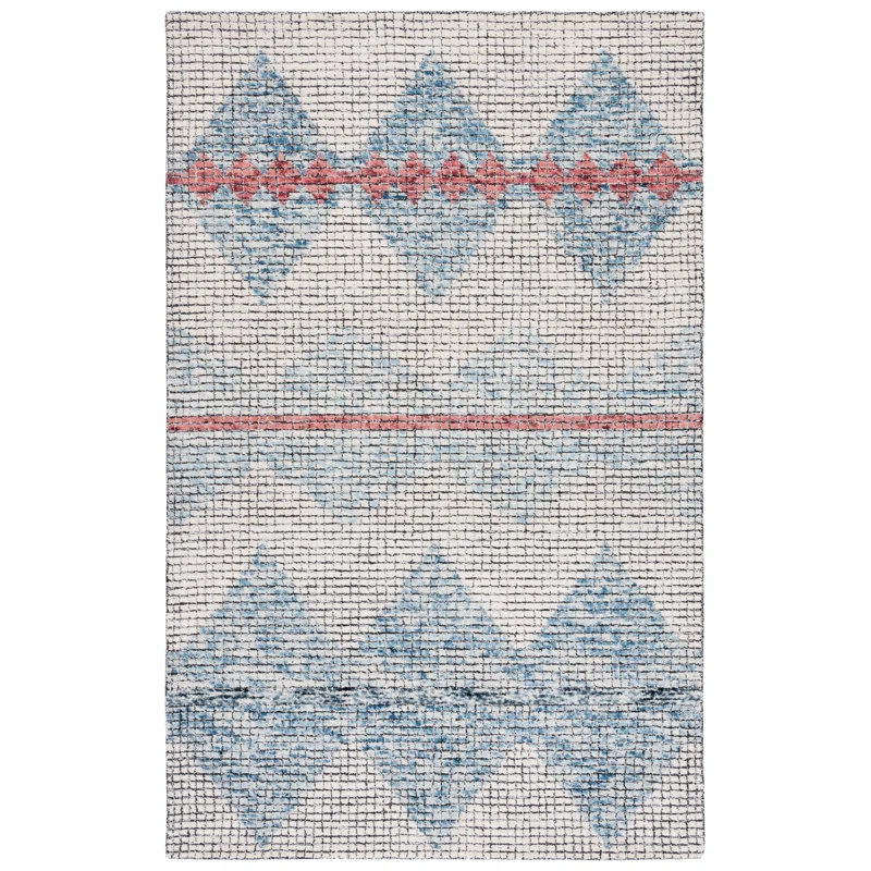 Foundry Select Abstract Hand Tufted Geometric Indoor/Outdoor Rug