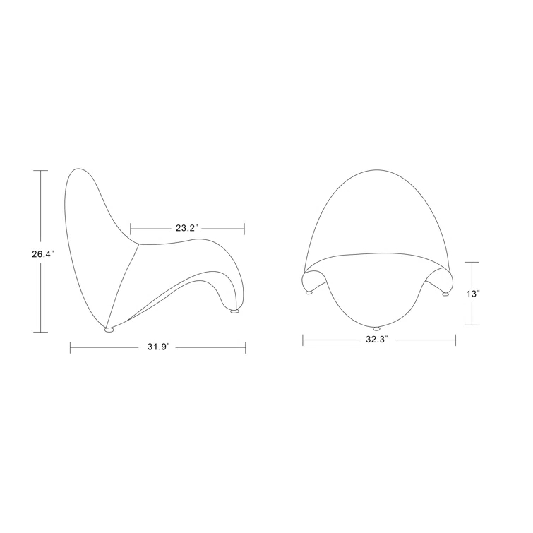 Orren Ellis Hillmar Upholstered Accent Chair (Set of 2)