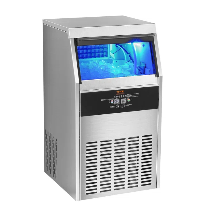 VEVOR VEVOR 100 Lb. Daily Production Cube Clear Ice Freestanding Ice Maker