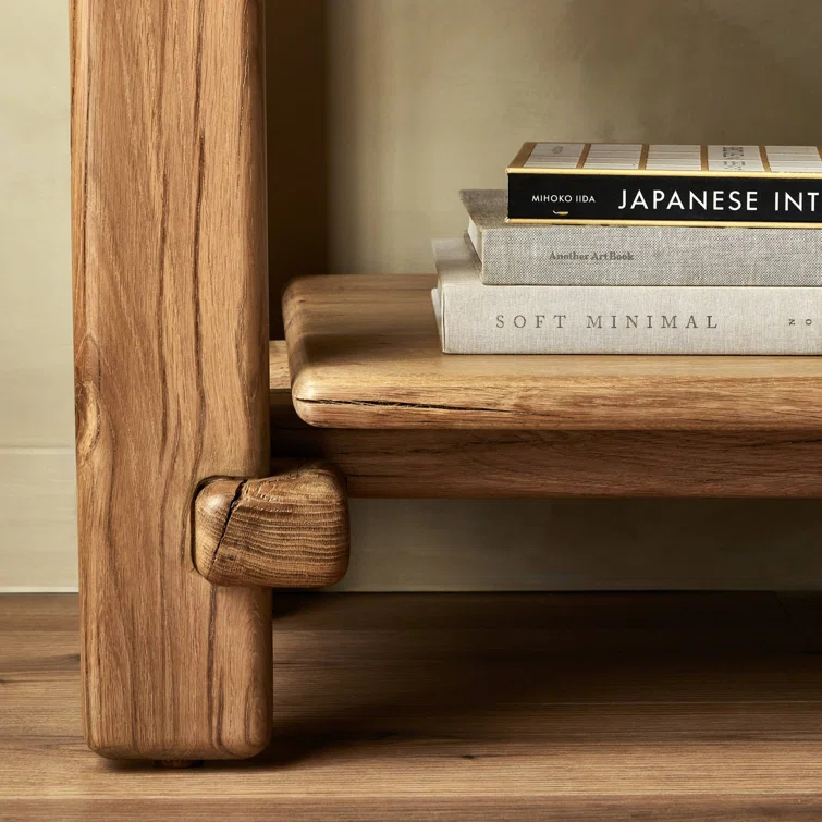 Natural Reclaimed French Oak Console Table with Storage