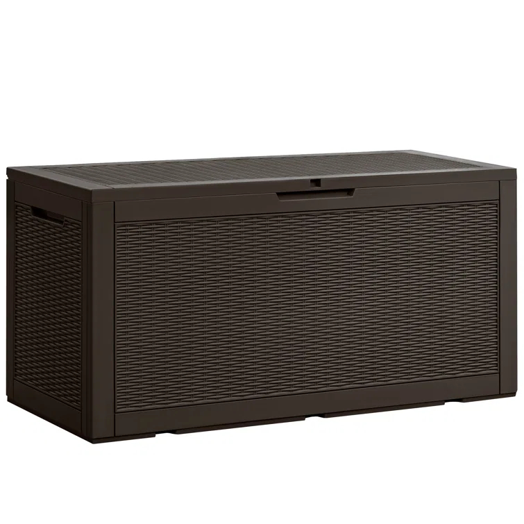 GUNJI GUNJI 100 Gallon Water Resistant Resin Lockable Deck Box