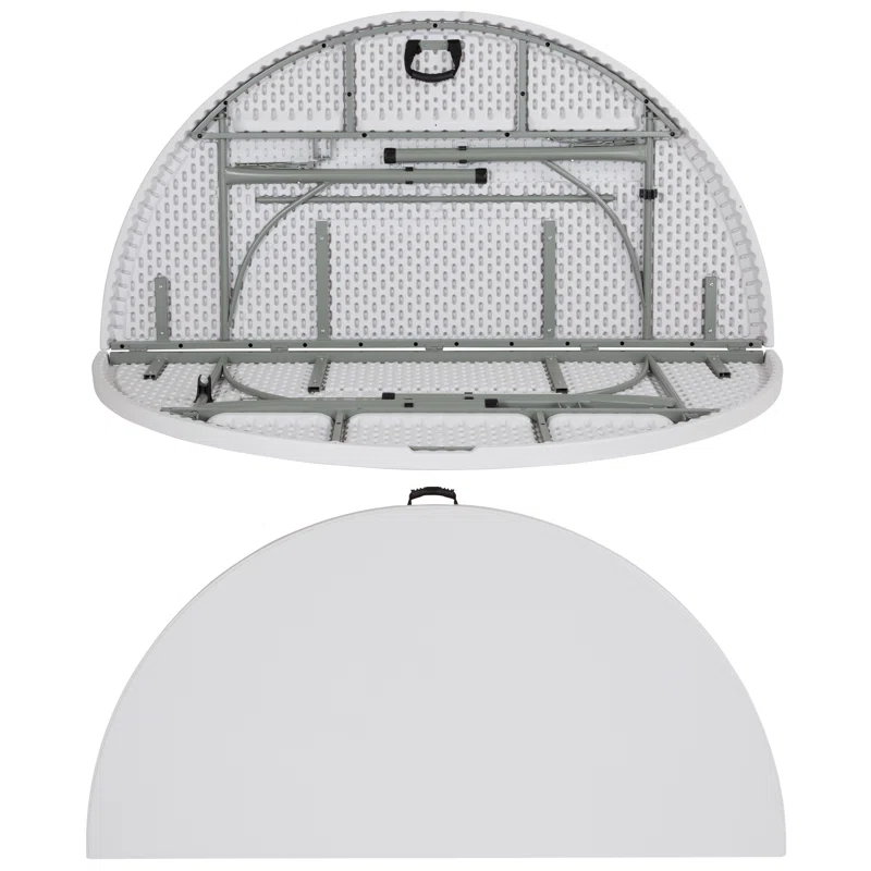 Flash Furniture Noah Stonewall 6' Round Plastic Folding Event Table with Carrying Handle & Reviews | Wayfair