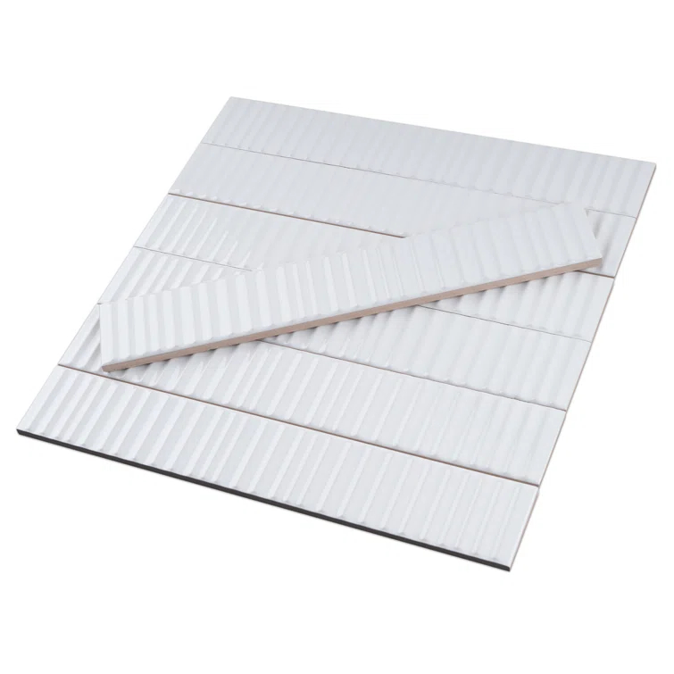 Supreme Tile Nova 1.97 in. X 11.81 in. Polished Ceramic Subway Wall Tile