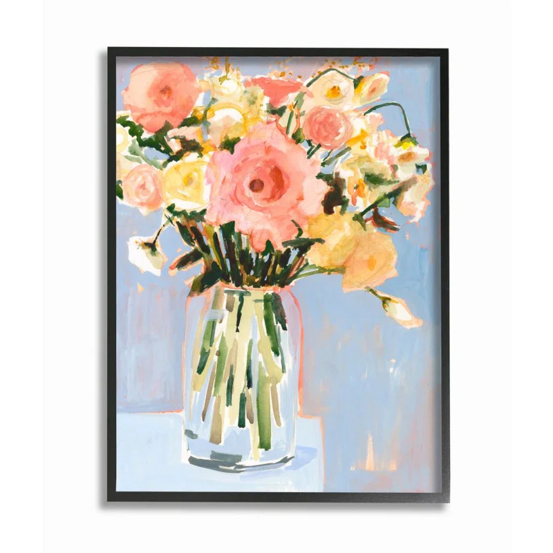 Stupell Industries " Chic Floral Bouquet Pastel Spring Flowers " by Victoria Borges