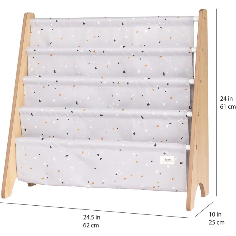 3 Sprouts - Book Shelf - Kids Book Rack Organizer  - Baby Room Bookcase