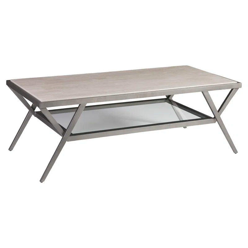 Artistica Home Signature Designs Adamo Silver Gray Cocktail Table