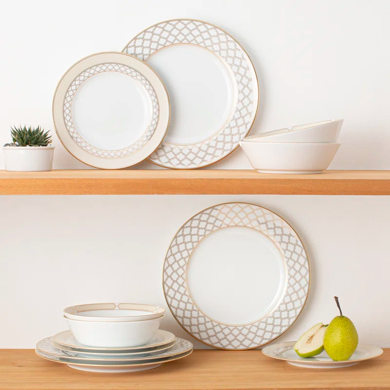 Noritake Noritake Eternal Palace 12-Piece Dinnerware Set, Service for 4
