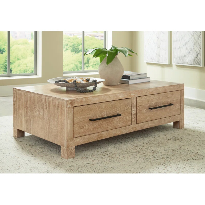 Dulandina Solid Wood Coffee Table
