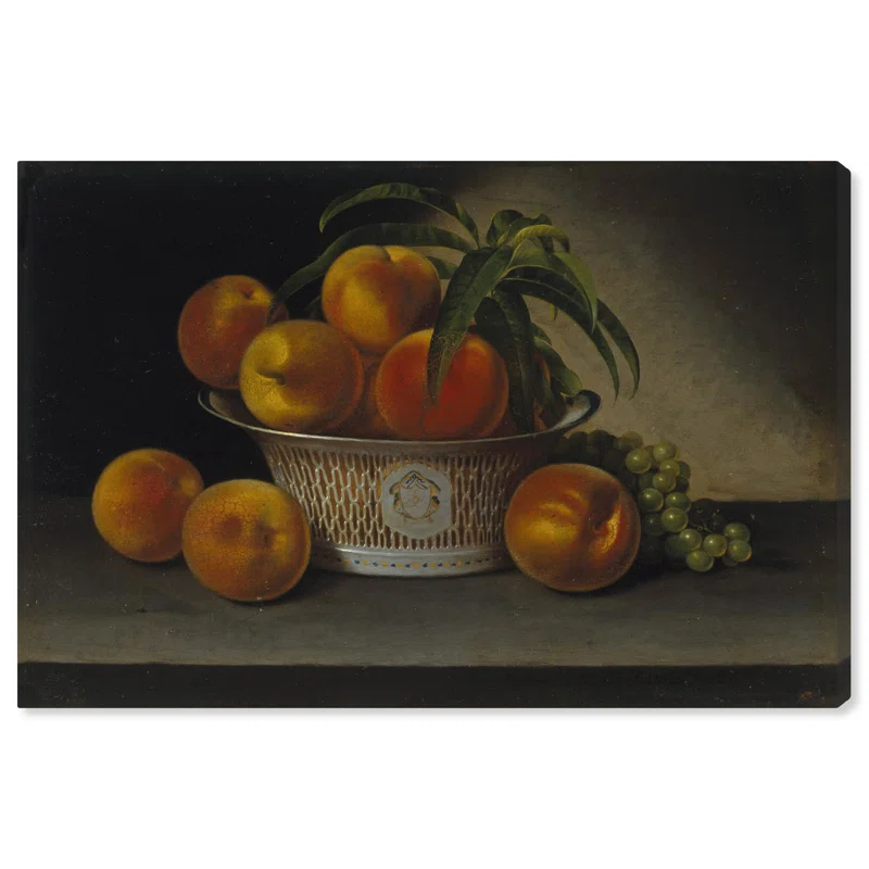 Art Remedy Still Life with Peaches Canvas Vintage Farm Wall Art by Art Remedy