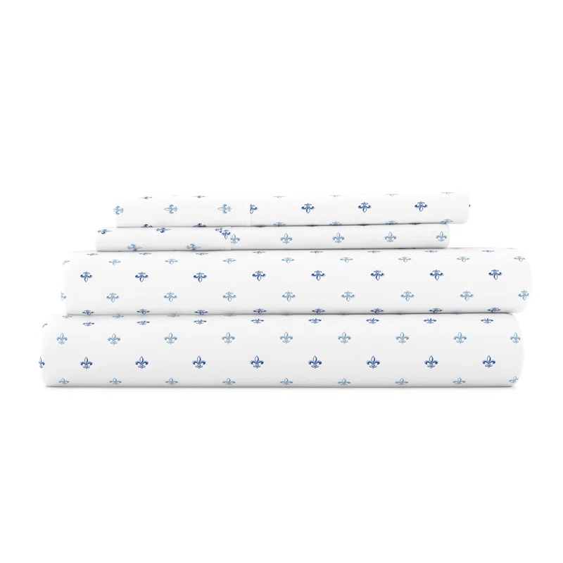 Becky Cameron Home Fleur De Lis Pattern Sheet Set