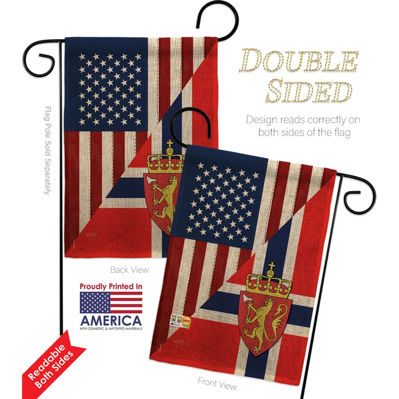 Breeze Decor Double Sided 18.5'' H x 13'' W Polyester Garden Flag