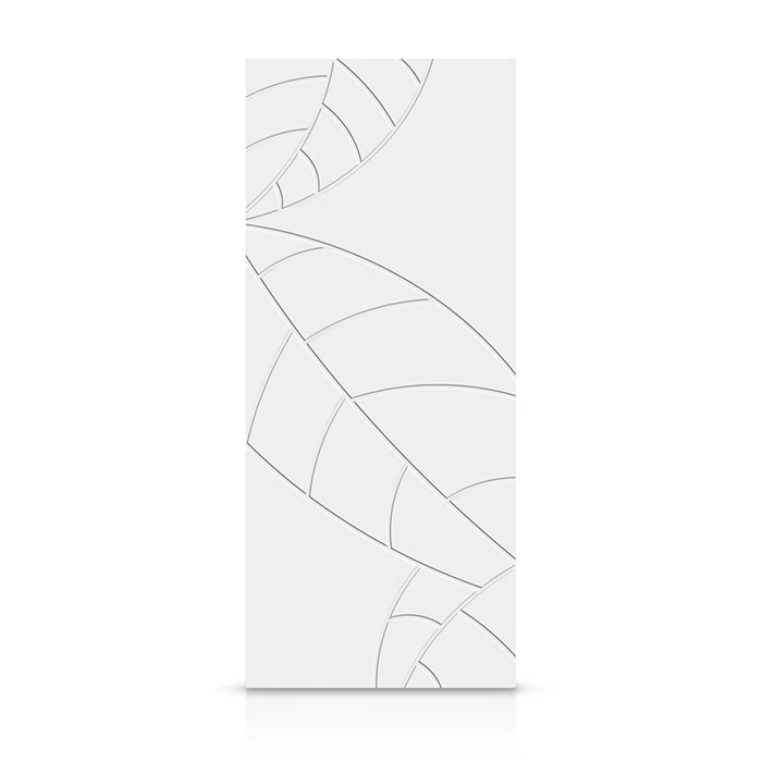 Calhome Hollow Paneled Painted Slab Door