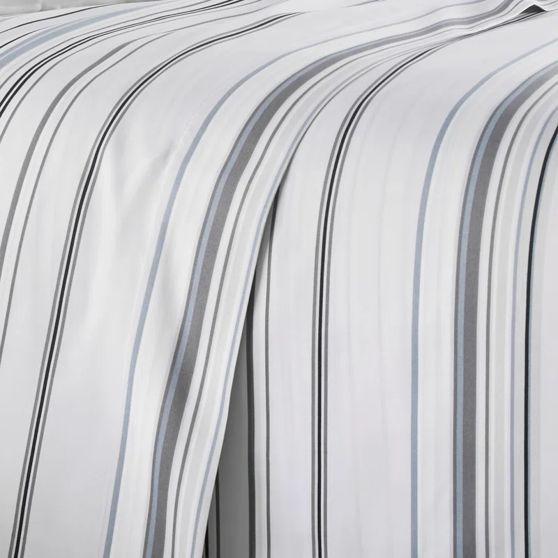 SouthShore Fine Linens Coastal Stripes Collection Striped Microfiber Sheet Set