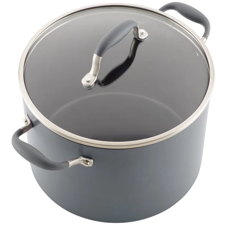 Anolon Anolon Advanced Home Hard Anodized Nonstick Stockpot With Lid, 10 Quart