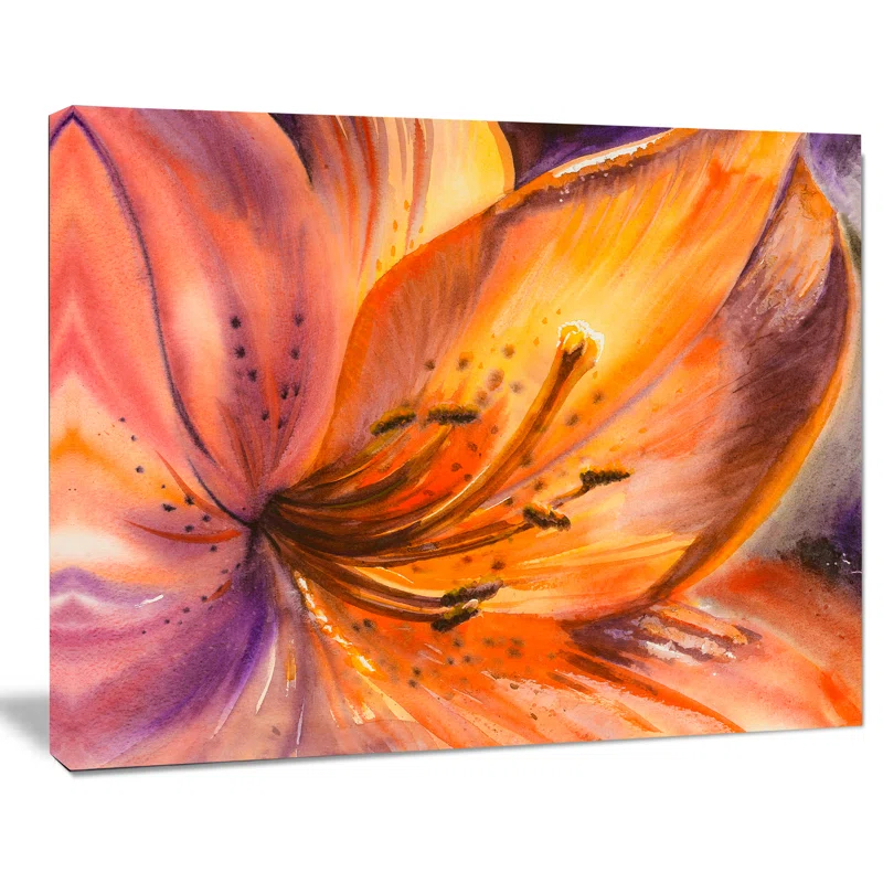 " Orange Lily Flower "