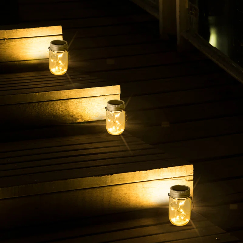 5.3'' Solar Powered Integrated LED Outdoor Lantern (Set of 6)