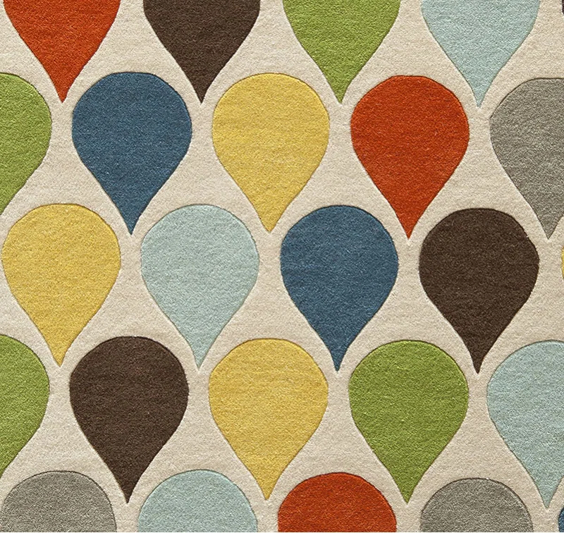 Harriet Bee Javeed Handmade Tufted Wool Lime Green Rug