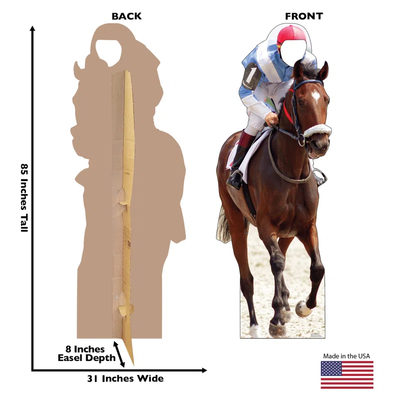 Horse and Jockey Standin